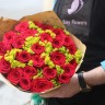 Красные розы 25 шт #R1705